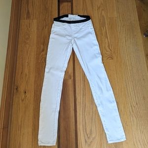 Helmut Lang white skinny jeans 26"